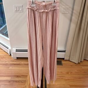 Zara Girls pink ruffled pants